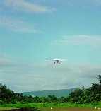 Taking off a landing strip