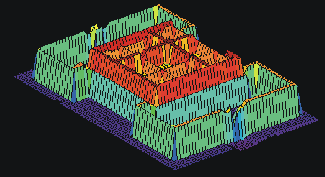 3D view of folded capacitor